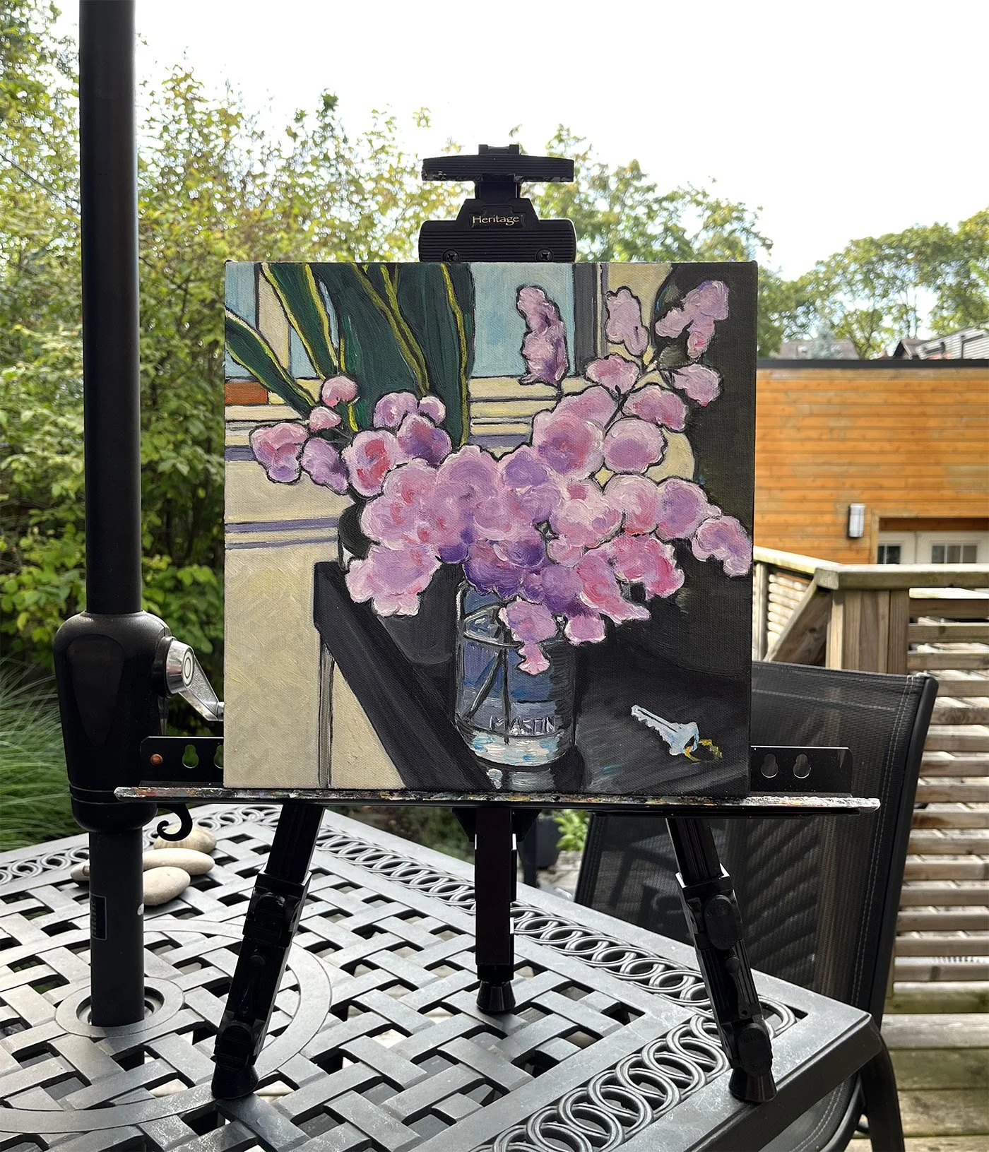 Lilac Harmony Original Oil Painting of a Bouquet of Lilacs by